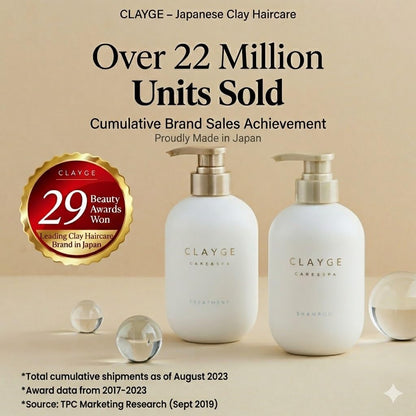 日本製：CLAYGE｜海泥沙龍級平滑修護 洗髮水/護髮素 500ml (B3889)