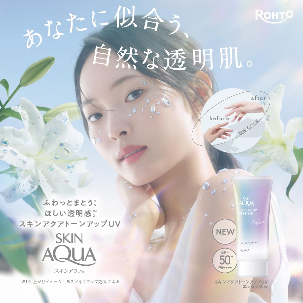 日本製-樂敦-Rohto-Skin-Aqua-水潤美肌提亮防曬飾底乳-70g-五色選-彩虹防曬-妝前打底