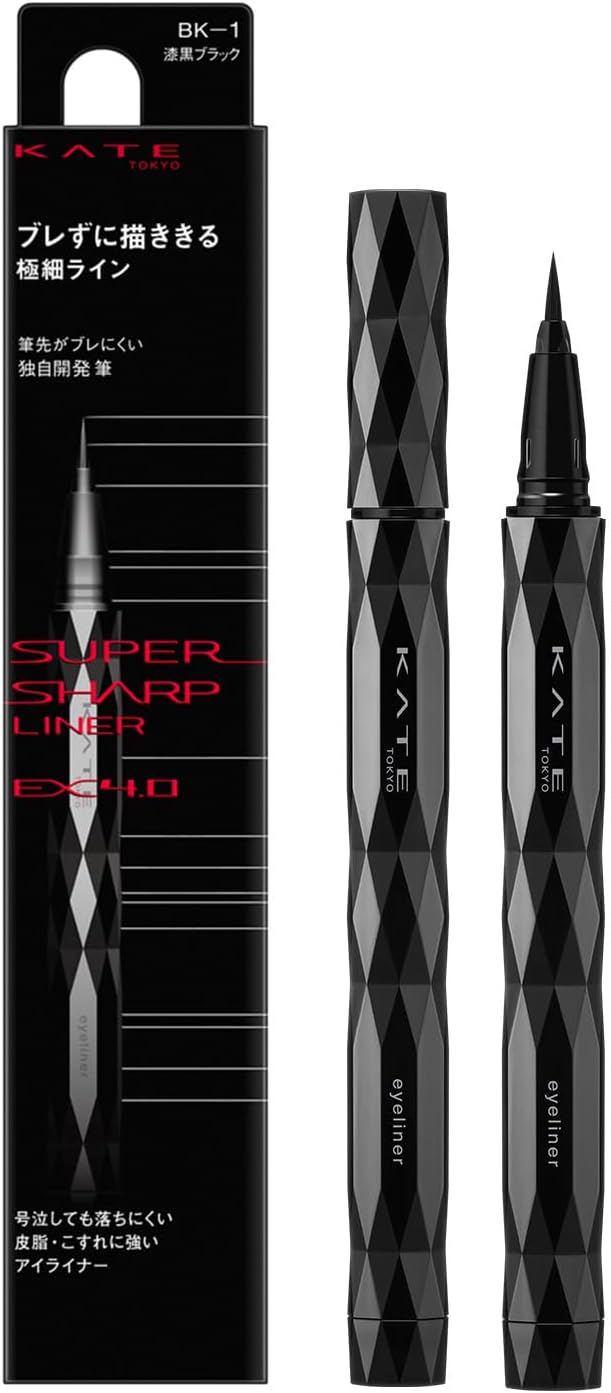 Made in Japan: KATE | 2026 New Super Sharp Liner EX 4.0 | Ultra-Fine Long-Lasting Liquid Eyeliner (B3518)