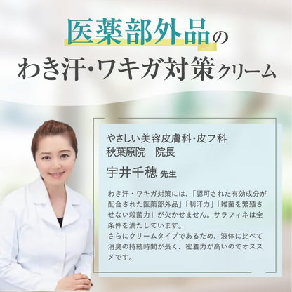 日本品牌：SARAFINE ｜ 藥用級專業腋下止汗除臭抑汗霜 25g (B3647)