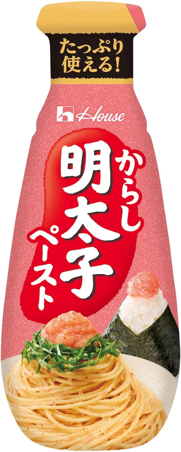 日本製-House代購-好侍辣明太子醬擠壓膏-160g軟管裝-日本進口House好侍辣明太子醬意粉烏冬抹醬調味料-擠壓不沾手替代新鮮明太子去膜解凍-改善異鄉買不到新鮮明太子及料理繁瑣單調-日系簡約美學廚房食品照