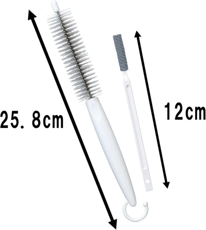 日本製：まめいた Mameita 循環扇／風扇專用極細免洗劑雙效隙縫清潔刷 (B3708)