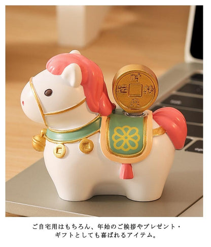 Direct from Japan: 2026 Reiwa 8 (Year of the Horse) Lucky Horse Ornament (B3208)