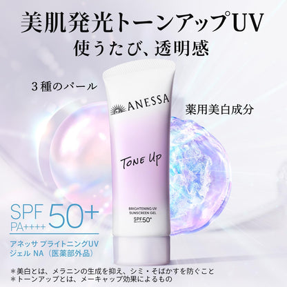 日本製-資生堂-ANESSA-安耐曬-2026升級版防曬凝膠-90g-黃色防斑-紫色提亮-智能水分調節