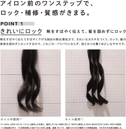 Made in Japan: ReFa LOCK OIL Professional Heat Styling Hair Oil 100ml (B3697)
