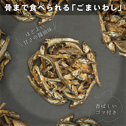 日本製：味楽堂 Mirakudo 日本國產芝麻小魚ごまいわし乾健康零食 (B3835)