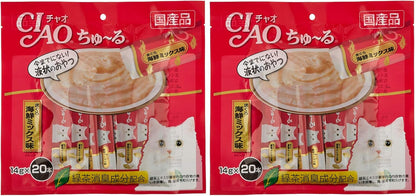 Made in Japan: CIAO Churu | Tuna Assorted Puree for Cats 14g x 40 sticks (B3307)