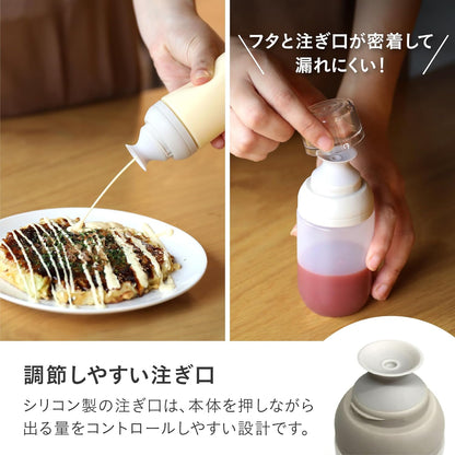 日本品牌-CBJAPAN-atomico-智能控量計量矽膠油刷瓶-調味料瓶-150ml-帶刻度油刷-單手按壓章魚燒刷油-防漏控油瓶-低脂減脂廚具