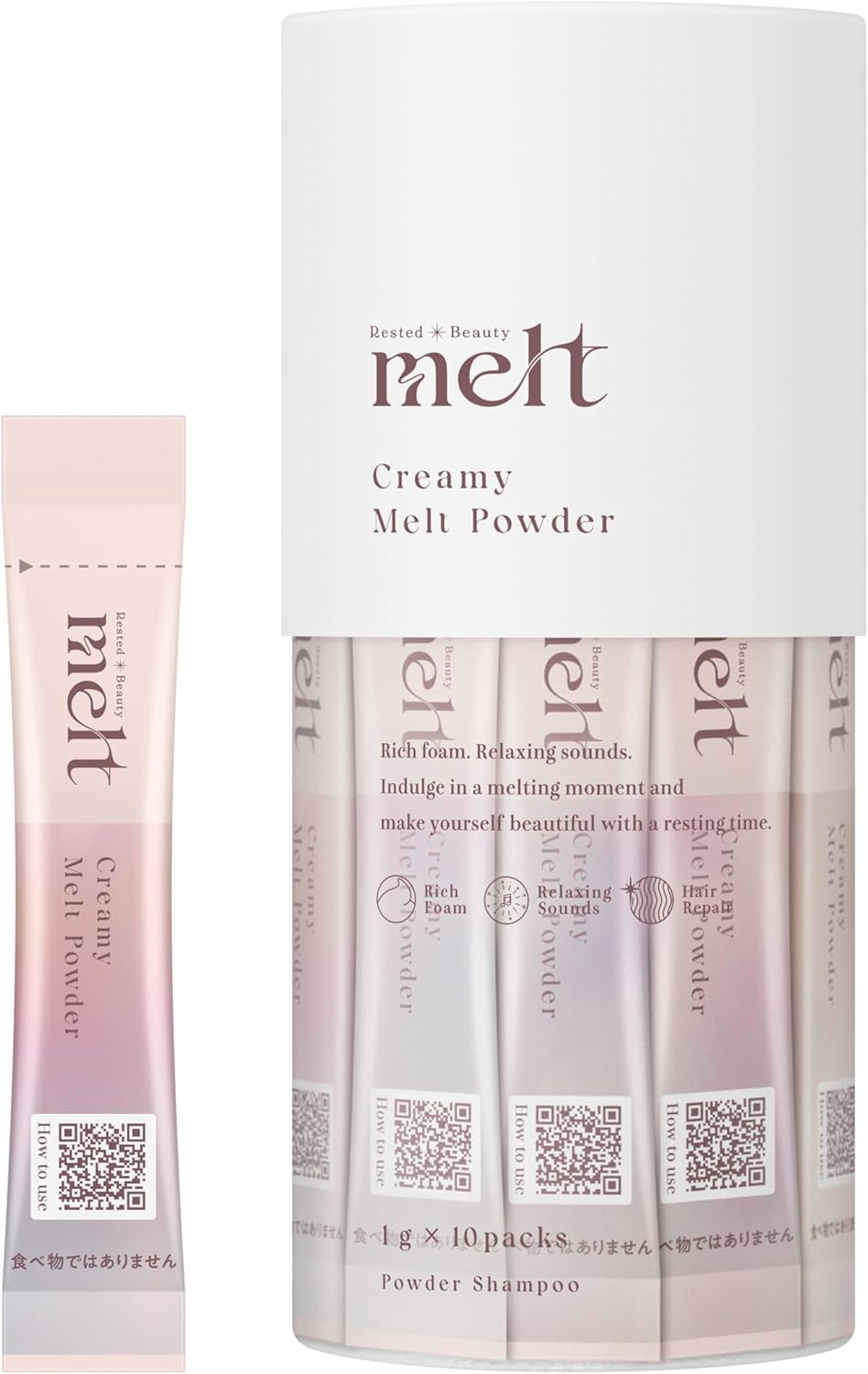 日本製-Kao-melt-濃密碳酸洗髮粉-10包裝-花王新品-頭皮深層清潔-碳酸泡沫護理