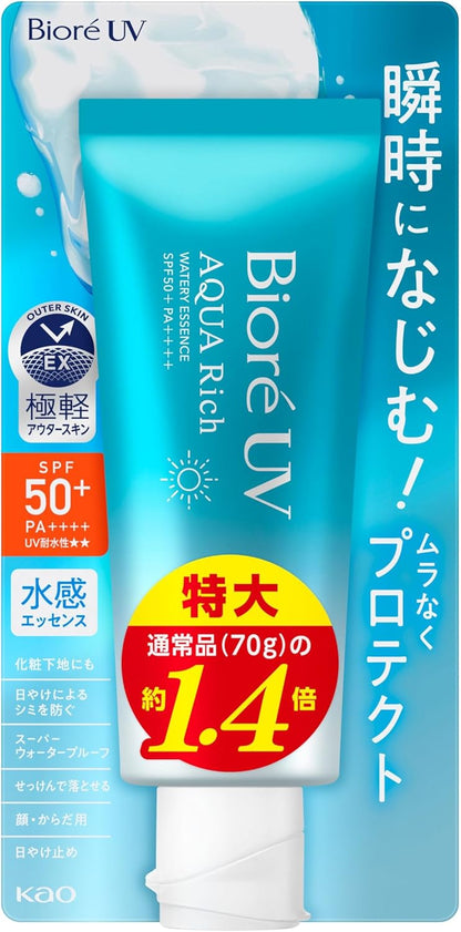 [現貨]日本製：Biore 花王 UV Aqua Rich 水凝長效保濕防曬精華 100g SPF50+ PA++++ (B3740)
