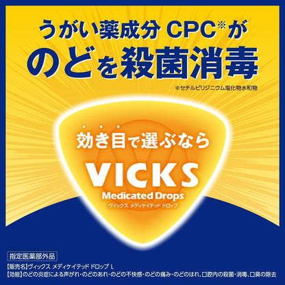日本製：大正製藥｜VICKS 藥用喉糖 Medicated Drops (20粒裝) (B3903)