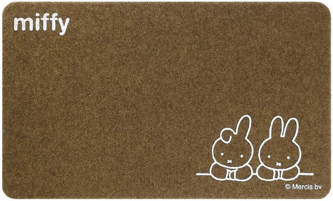 日本製-Okato代購-Miffy與Boris室內室外通用防水止滑玄關地墊L號45x75cm-平鋪包裝-日本進口オカトーMiffy米飛兔Boris熊超薄0.5cm可水洗刮泥防滑玄關地墊-室內外通用開門不卡縫水洗易乾-改善鞋底泥沙帶回家及門口地墊卡門縫-日系簡約美學家居用品照
