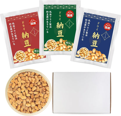Made in Japan: [Supervised by Registered Dietitian] Low-Temperature Processed, Live Nattokinase Dried Natto 100g (B3425)