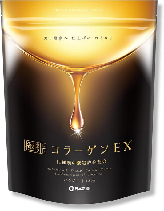 日本製：日本新藥 極セレクト Collagen EX 膠原蛋白粉 180g (B3085)