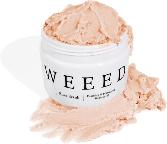 日本製-WEEED代購-BlissScrub藥用美白殺菌兩用磨砂沐浴鹽-360g精緻單品罐裝-日本進口維特醫藥部外品海鹽去角質磨砂膏-改善臀部背部暗沉粗糙爆痘毛囊炎-薰衣草香草香型保濕不緊繃-二合一身體護理洗澡沐浴用品照