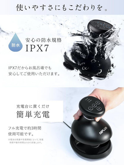 日本直送：九州大學博士監修 NIPLUX EMS 頭皮面部按摩器 (B3797)