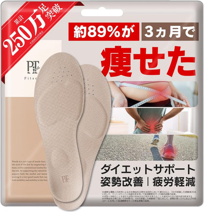 日本直送： Pitsole 改善姿勢減壓瘦身鞋墊 (B3621)