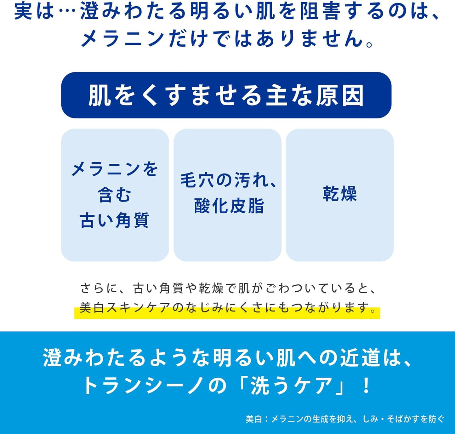 Japan: Transino | Whitening and Spot-Reducing Facial Cleansing Gel 110g (B1006)