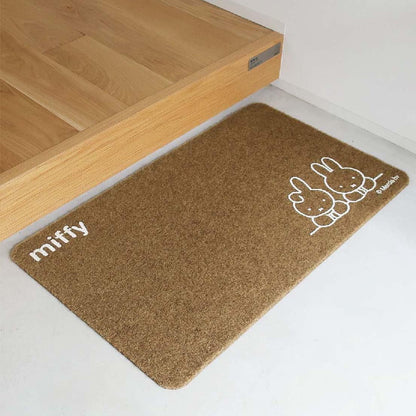 日本製-Okato代購-Miffy與Boris室內室外通用防水止滑玄關地墊L號45x75cm-平鋪包裝-日本進口オカトーMiffy米飛兔Boris熊超薄0.5cm可水洗刮泥防滑玄關地墊-室內外通用開門不卡縫水洗易乾-改善鞋底泥沙帶回家及門口地墊卡門縫-日系簡約美學家居用品照