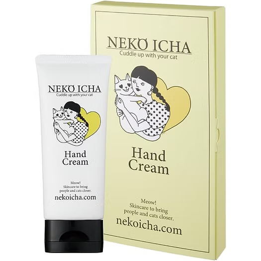 日本製-Neko-Icha-貓奴護手霜-吸貓神器-木天蓼精華-無添加保濕-角鯊烷滋潤-可愛貓咪插畫