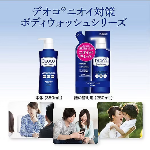 日本製：樂敦 ROHTO DEOCO 藥用美白殺菌除體味沐浴乳 350ml (B3699)