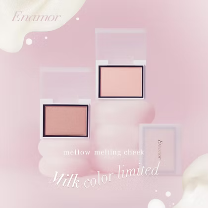 日本製：🏆2026.7月 Enamor by KAJIERI Mellow Melting Cheek 水潤感自然色澤胭脂 milk color limited (B3734)