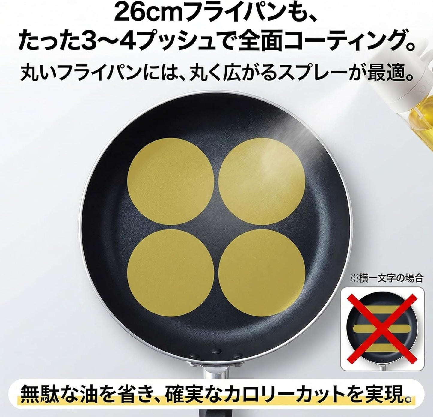 日本直送：ColorfulHome耐熱玻璃霧化控油噴油瓶250ml (B3674)