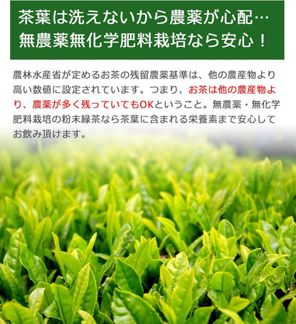 日本製：靜岡縣產全葉有機無農藥綠茶粉 100g (B3645)