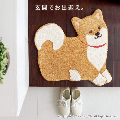 日本直送：OKA 可愛動物絨毛墊子 可機洗 (B3019)