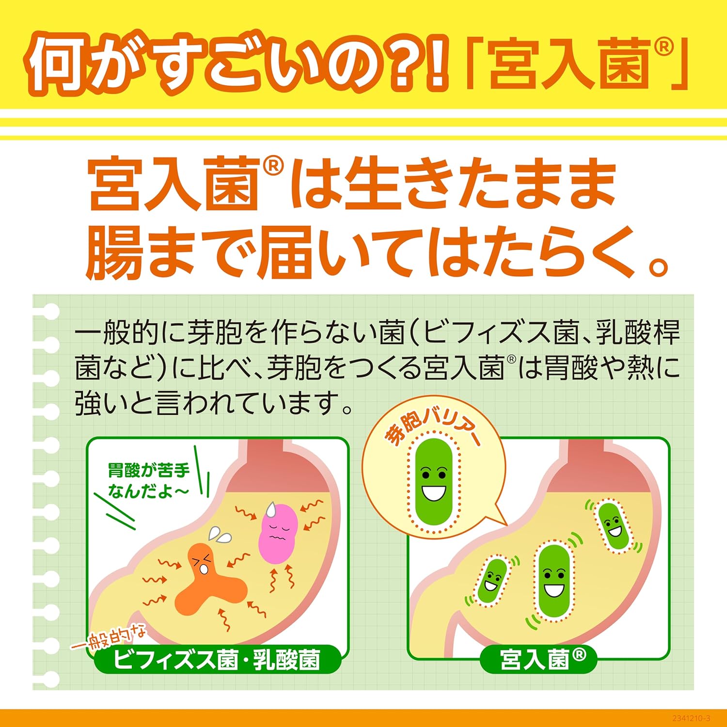 日本製強宮入錠 Strong Miyarisan 330 錠，含芽孢酪酸菌（宮入菌），針對改善便秘、軟便與過敏性腸道