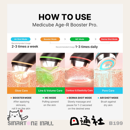 韓國製：MEDICUBE  Age-R Booster Pro  (MC101) / Made in Korea: MEDICUBE Age-R Booster Pro Water Glow Device (MC101)