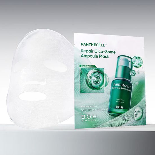 韓國製 ：BIOHEAL BOH ｜ 專利泛醇B5 X 積雪草外泌體修復安瓶面膜 5片/盒(B3352)