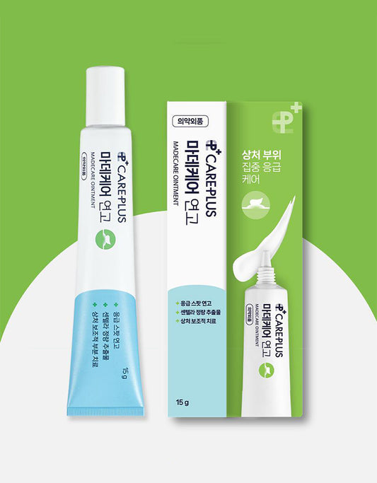 韓國製：Care Plus Madecare Ointment 暗瘡傷口急救舒緩消痘藥用軟膏15g (B3023)