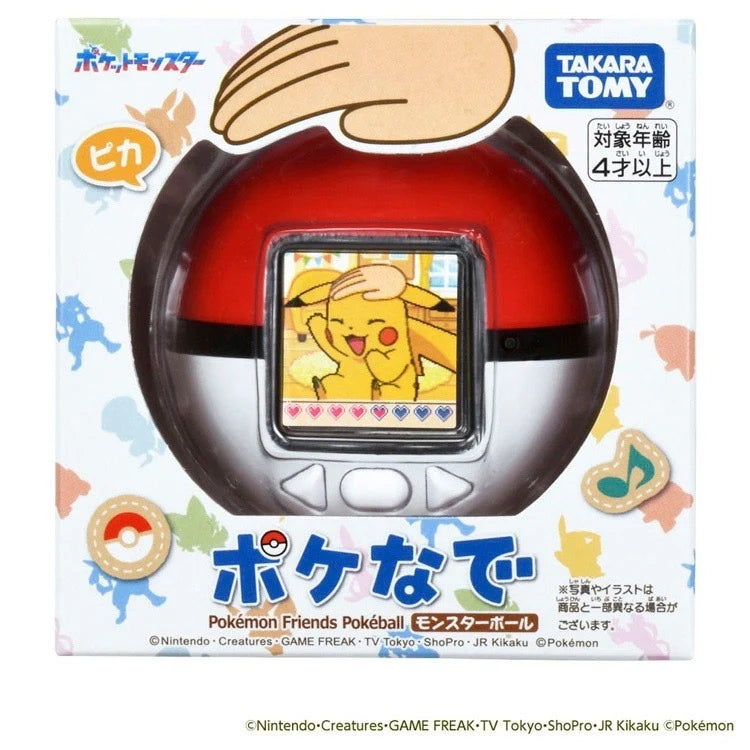  日本-Takara-Tomy-Pokemon-Friends-精靈球互動遊戲機-寶可夢電子寵物-皮卡丘-比上超互動玩具