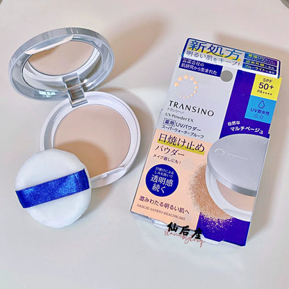 日本製-Transino-藥用美肌防曬粉餅-11g-SPF50+-PA++++-水煮蛋肌-毛孔遮瑕-補妝必備