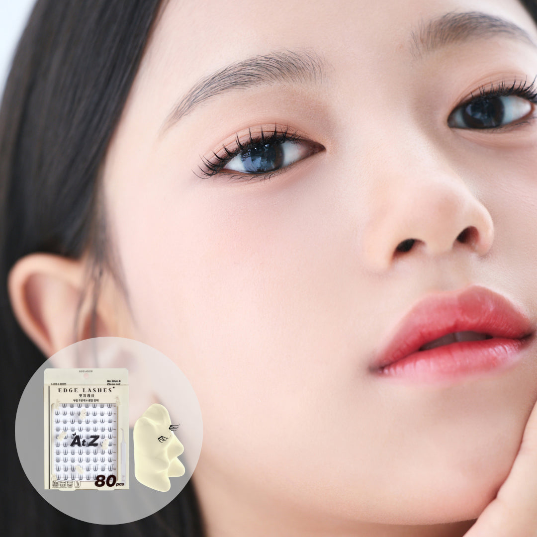 Made in Korea: SooAdor | K-pop Idol-tier Pre-Glued Segmented Eyelashes, 80 pieces with Tweezers (B3450)