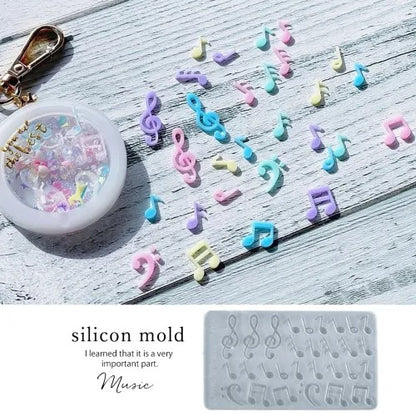 日本直送：音符 シリコンモールドUV樹脂・粘土DIY 模具 (B2969)