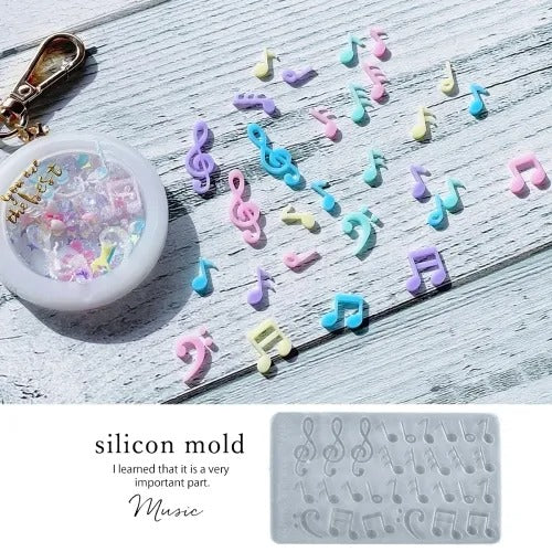 日本直送：音符 シリコンモールドUV樹脂・粘土DIY 模具 (B2969)