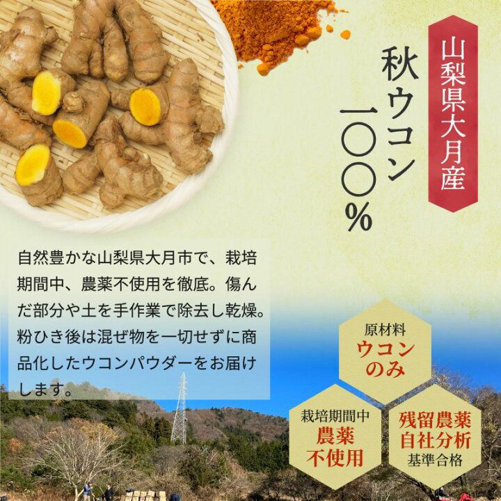 Made in Japan: Rakuten No. 1 Ranking 🏆 SPANION Ohtsuki Autumn Turmeric Powder from Yamanashi Prefecture 100g (B3321)