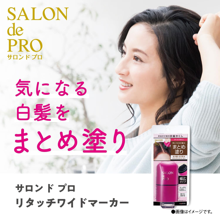 Made in Japan: SALON de PRO Gray Hair Correction Wide-Tip Touch-Up Pen 20ml (B3052)