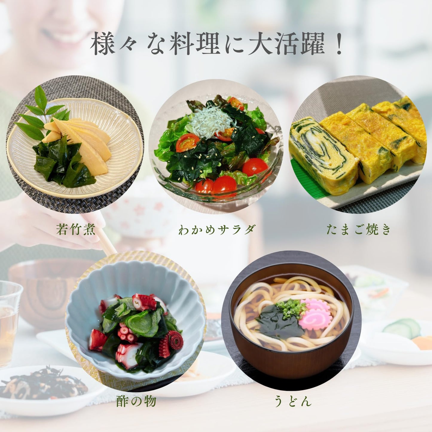 日本製：大道貿易 三陸產特級肉厚乾燥海帶芽 100g (B3687)