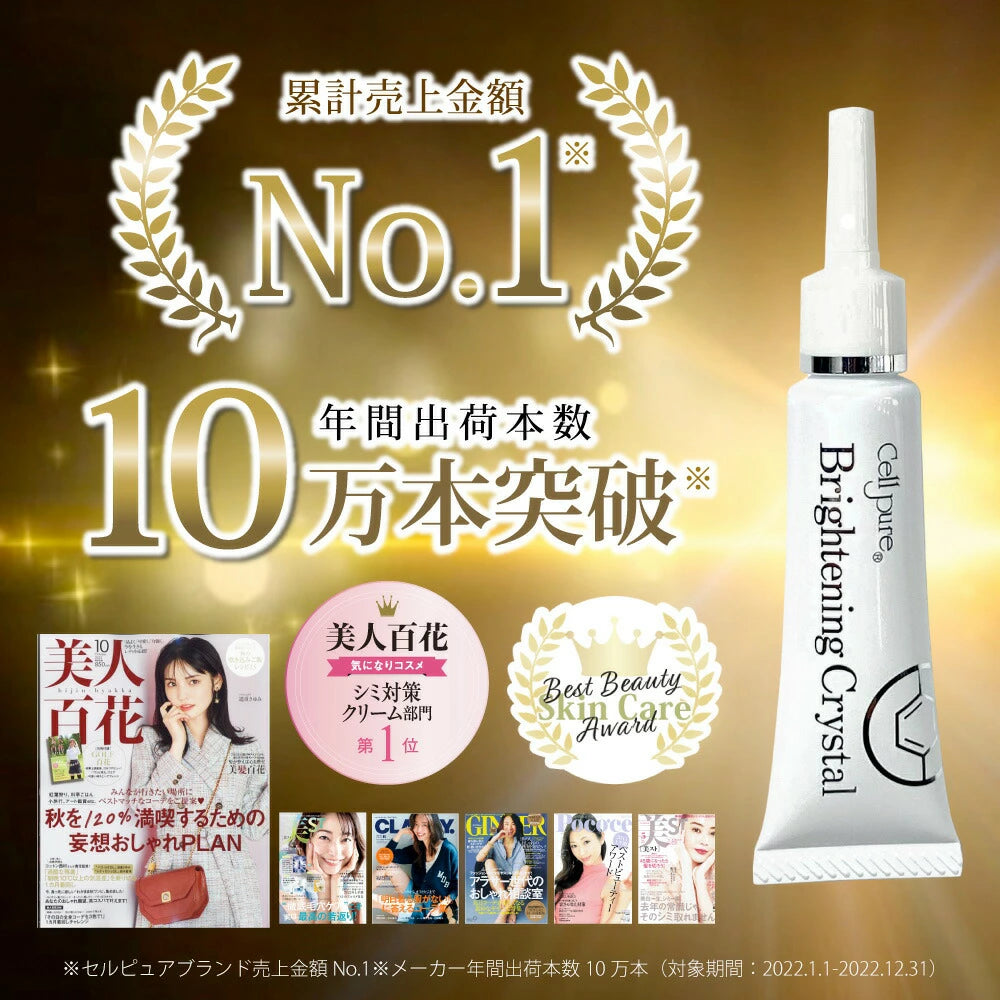 日本製-Cellpure-美白祛斑霜-12g-銀座皮膚科監修-5%氫醌-高濃度淡斑-精準修護痘印與色素沉澱-