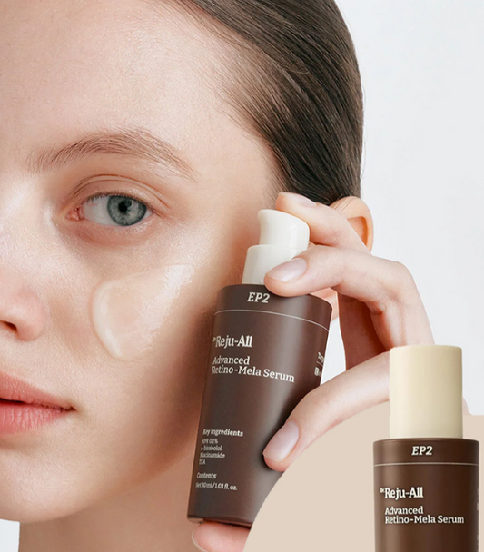韓國製-Dr-RejuAll-Advanced-Retino-Mela-Serum-50ml-韓國藥房熱賣-HPR新世代維A-10%維B3-4%傳明酸-藥品級品質-淡斑去黃-抗皺去細紋精華-產品展示照