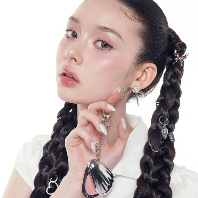 韓國製-Naming-NM-Blurry-Cheek-Balm-貝殼霜狀奶感胭脂膏-4色選-COCO-MELO-MOCHA-FOG-金屬貝殼造型-內透光血色