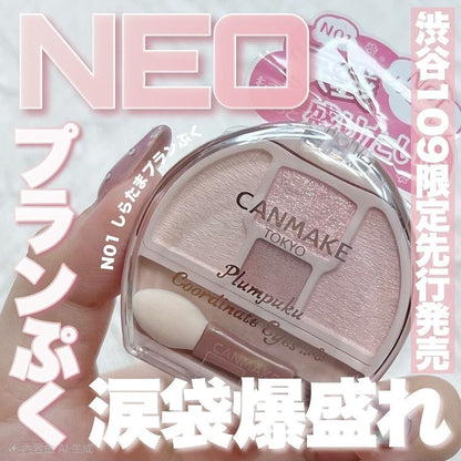 [In Stock] Made in Japan: Canmake Plumpuku Coordinate Eyes Tear Bag Eyeshadow N01 (B142B)