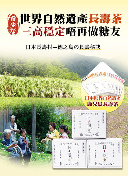 日本製：鹿兒島日ノ茜綠茶［三高人士必備］ (選茶棒/茶包)20包 (F114) / Made in Japan: Kagoshima Hinoka Akane Green Tea [Essential for Health-Conscious Individuals] [Tea Sticks/Tea Bags 20 Bags] (F114)