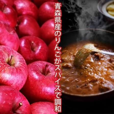 日本製：青森 岩木屋 炭火直燒蘋果咖喱 110g (B3795)