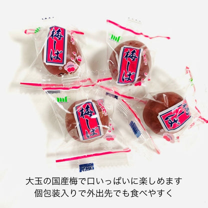 日本製-村岡食品-Muraoka-群馬縣產-特大脆梅-梅しば-650g-獨立包裝-手摘大粒-開胃零食-日本直送-產品展示照
