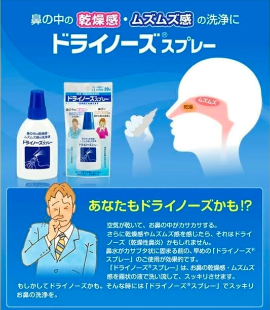 日本製：日本臓器製藥 醫學級鼻腔乾燥保濕噴霧 20ml （B3756)