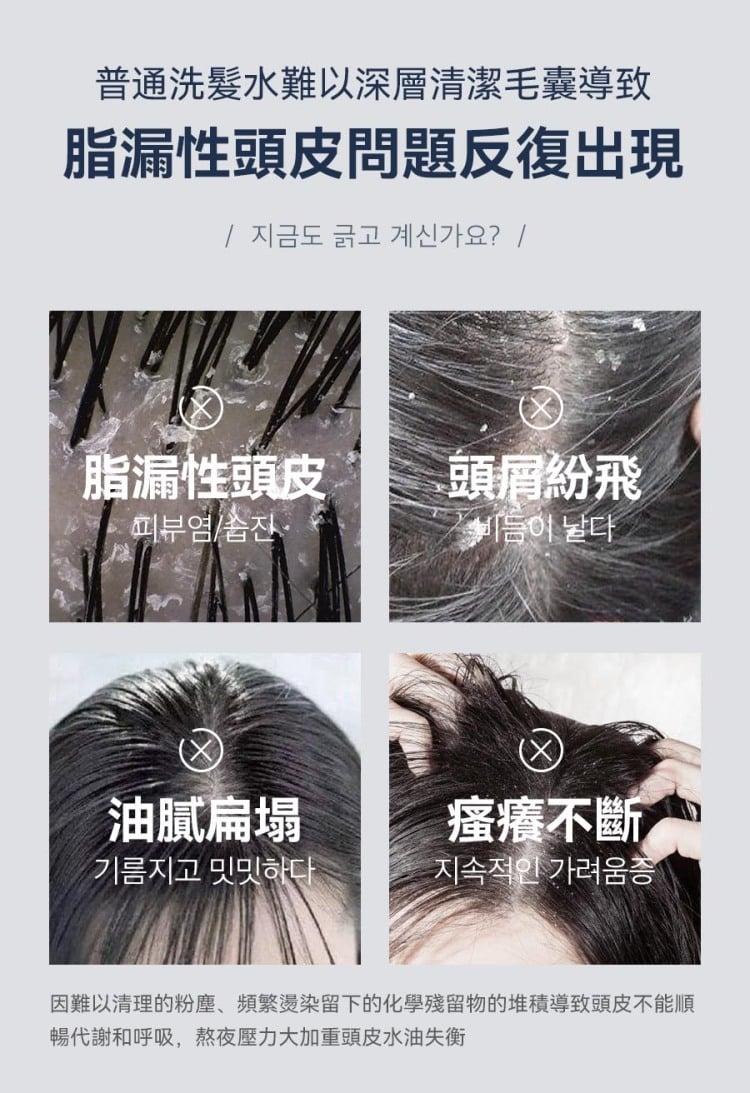 [30/8截單]韓國製：RUTHAIR 3重海鹽天然潔淨脂漏性頭皮調養洗頭水護髮素套裝 (B654)